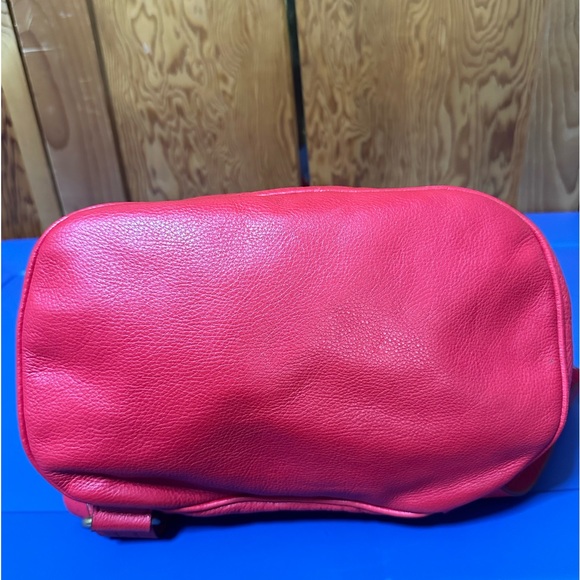 MARC BY MARC JACOBS Totally Turnlock Red Leather Backpack - Picture 4 of 11